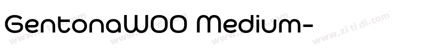 GentonaW00 Medium字体转换